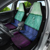 Abstract Painting Wall Front Car Seat Covers, Artistic Car Seat Protector,