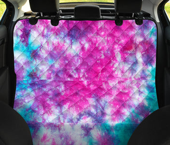Abstract Art Car Seat Cover with Colorful Tie,Dye Pattern, Back Seat Pet