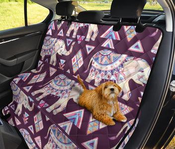 Abstract Art Elephant Watercolor Car Backseat Covers, Pet Seat Protectors,