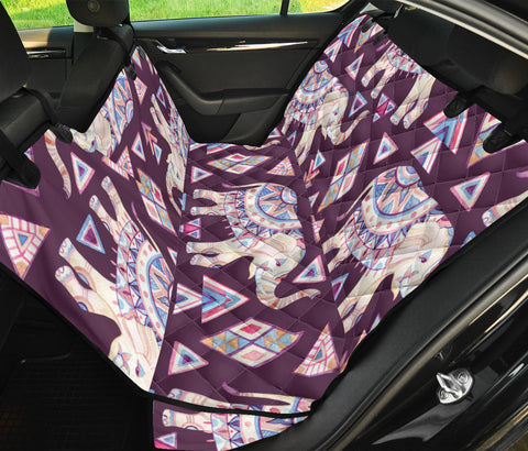 Image of Abstract Art Elephant Watercolor Car Backseat Covers, Pet Seat Protectors,
