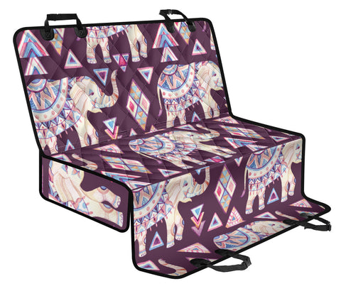 Image of Abstract Art Elephant Watercolor Car Backseat Covers, Pet Seat Protectors,
