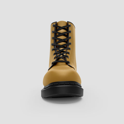 Image of Canvas Boot Style Statet Trendy Footwear, Unique Design, Vegan Leather,