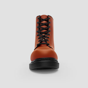 Strong Lace,Up Canvas Boot, Ribbed Midsole, Outdoor Exploration Footwear,