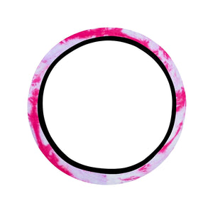 Pink Tie Dye Grunge Abstract Art Steering Wheel Cover, Car Accessories, Car