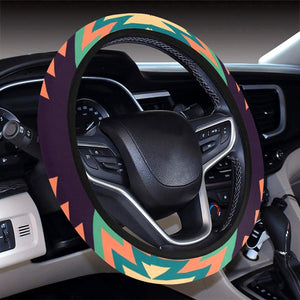 Colorful Ethnic Bohemian Pattern Boho Chic Aztec Steering Wheel Cover, Car