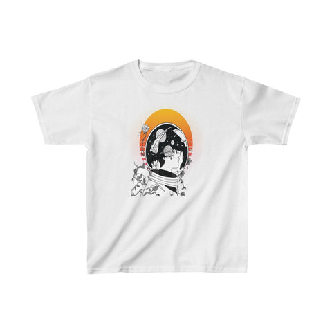 Image of Astronaut Girl Kids Heavy Cotton Tshirt