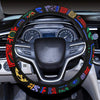 Abstract Ethnic Pattern Steering Wheel Cover, Car Accessories, Car decoration,