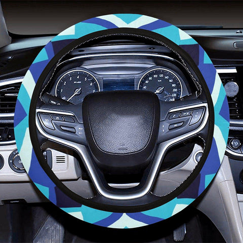 Image of Bohemian Mandala Ethnic Aztec Boho Chic Patterns Steering Wheel Cover, Car