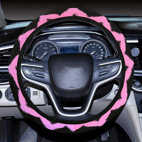 Image of Wavy Rainbow Steering Wheel Cover, Car Accessories, Car decoration, comfortable