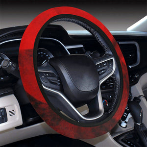 Red Abstract Pattern Steering Wheel Cover, Car Accessories, Car decoration,