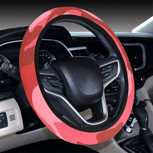 Pink Red Camouflage Steering Wheel Cover, Car Accessories, Car decoration,