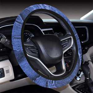 Blue Abstract Painting Wall Steering Wheel Cover, Car Accessories, Car