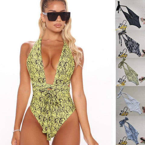 Image of One Piece Animal Printed Plus Size Swimsuit