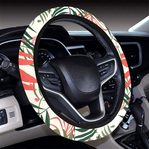 Image of Tropical Flamingo Steering Wheel Cover, Car Accessories, Car decoration,