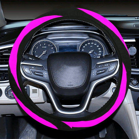 Image of Purple Stripes Background Steering Wheel Cover, Car Accessories, Car decoration,