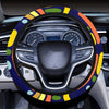 African Tribal Aztec Abstract Steering Wheel Cover, Car Accessories, Car