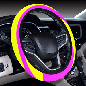 Yellow Print Animal Print Steering Wheel Cover, Car Accessories, Car decoration,