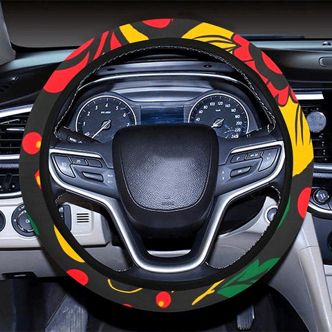 Image of Russian Ethnic Pattern Steering Wheel Cover, Car Accessories, Car decoration,