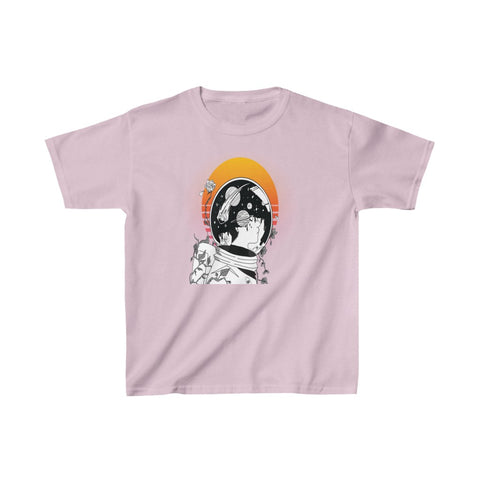 Image of Astronaut Girl Kids Heavy Cotton Tshirt