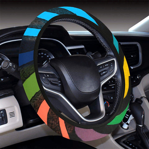 Image of Zebra Animal Print Steering Wheel Cover, Car Accessories, Car decoration,