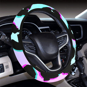 Abstract Leopard Print Steering Wheel Cover, Car Accessories, Car decoration,