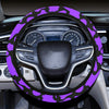 Purple Animal Print Abstract Art Steering Wheel Cover, Car Accessories, Car