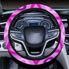 Pink Purple Ethnic Aztec Boho Chic Bohemian Pattern Steering Wheel Cover, Car