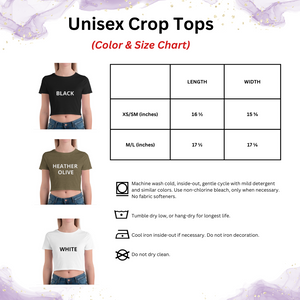 Unicorn Women’S Crop Tee, Fashion Style Cute crop top, casual outfit, Crop Top