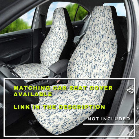 Image of Floral Abstract Design Car Seat Covers - Artistic Backseat Protectors, Pet Covers, Car Accessories