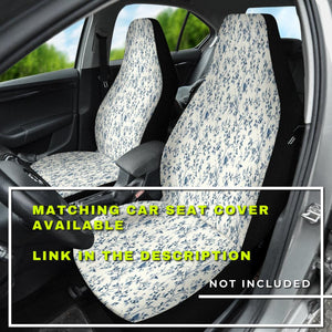 Floral Abstract Design Car Seat Covers - Artistic Backseat Protectors, Pet Covers, Car Accessories