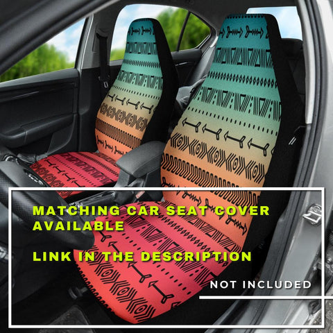 Image of Ethnic Aztec Boho Chic Patterns , Bohemian Mandala Car Back Seat Pet Covers,