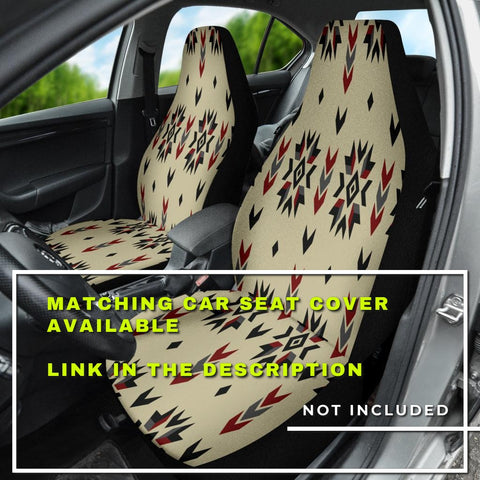 Image of Bohemian Pattern with Boho Chic Ethnic Aztec Designs , Abstract Car Back Seat
