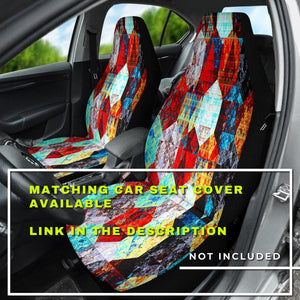 Colorful abstract Artistic pattern Car Mats Back/Front, Floor Mats Set, Car