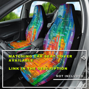 Colorful art painting Car Mats Back/Front, Floor Mats Set, Car Accessories