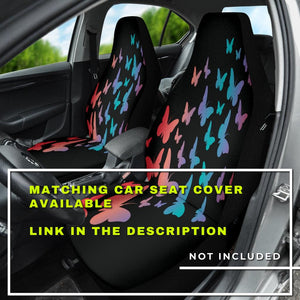 Colorful Butterfly gradient art Car Mats Back/Front, Floor Mats Set, Car
