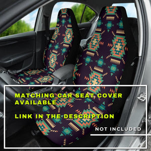 Colorful Ethnic Bohemian Pattern Boho Chic Aztec Steering Wheel Cover, Car