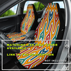 Colorful Keys Patterns Car Mats Back/Front, Floor Mats Set, Car Accessories