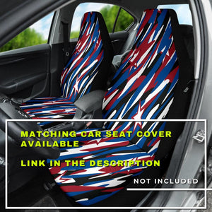 Patriotic Camouflage Red White and Blue with Stars American Pride Car Mats