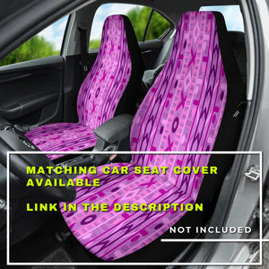 Pink Purple Ethnic Aztec Boho Chic Bohemian Pattern Steering Wheel Cover, Car