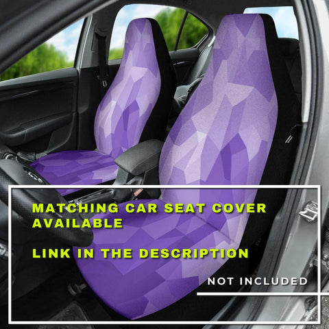Image of Purple Abstract Geometrix Pattern Steering Wheel Cover, Car Accessories, Car