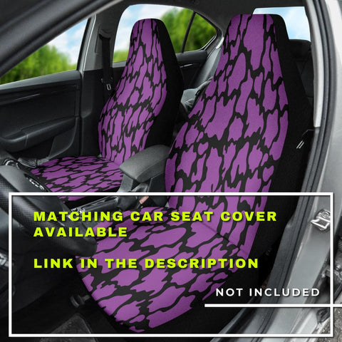 Image of Purple Animal Print Abstract Art Steering Wheel Cover, Car Accessories, Car
