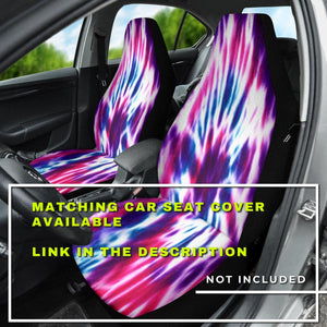 Purple Tie Dye Spiral Hippie, Abstract Art Steering Wheel Cover, Car