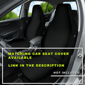 Black Abstract Art Car Seat Covers, Backseat Pet Protectors, Stylish Vehicle
