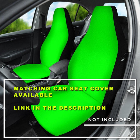 Image of green Car Mats Back/Front, Floor Mats Set, Car Accessories