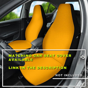 Orange Abstract Art Car Seat Covers, Backseat Pet Protectors, Bold Vehicle Accessories