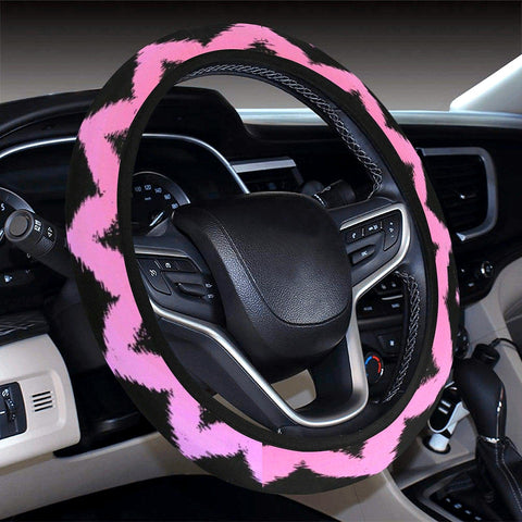 Image of Wavy Rainbow Steering Wheel Cover, Car Accessories, Car decoration, comfortable