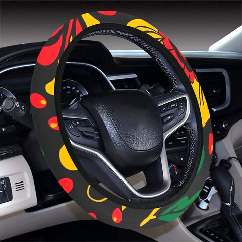Image of Russian Ethnic Pattern Steering Wheel Cover, Car Accessories, Car decoration,