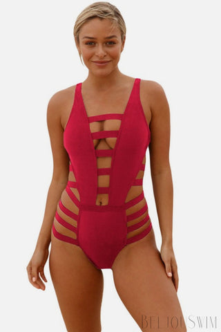 Image of Strappy Cutout Swimsuit Bikini