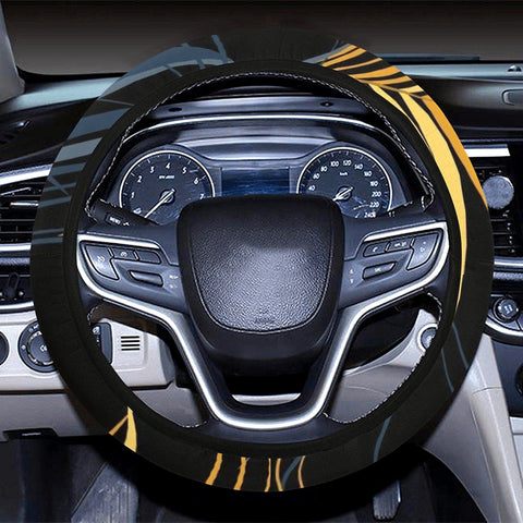 Image of Women'S Exotic Modern Leaves Steering Wheel Cover, Car Accessories, Car