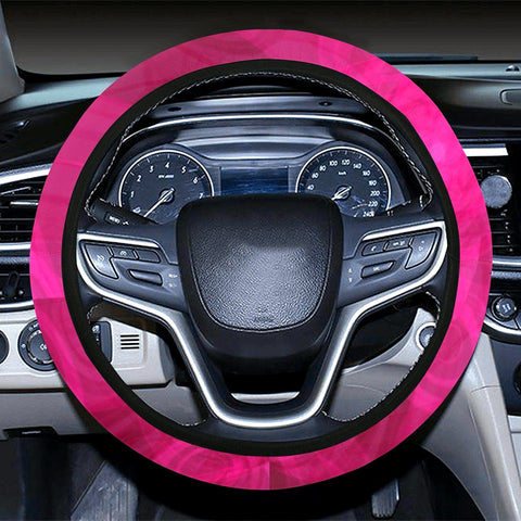 Image of Pink Swirls Steering Wheel Cover, Car Accessories, Car decoration, comfortable